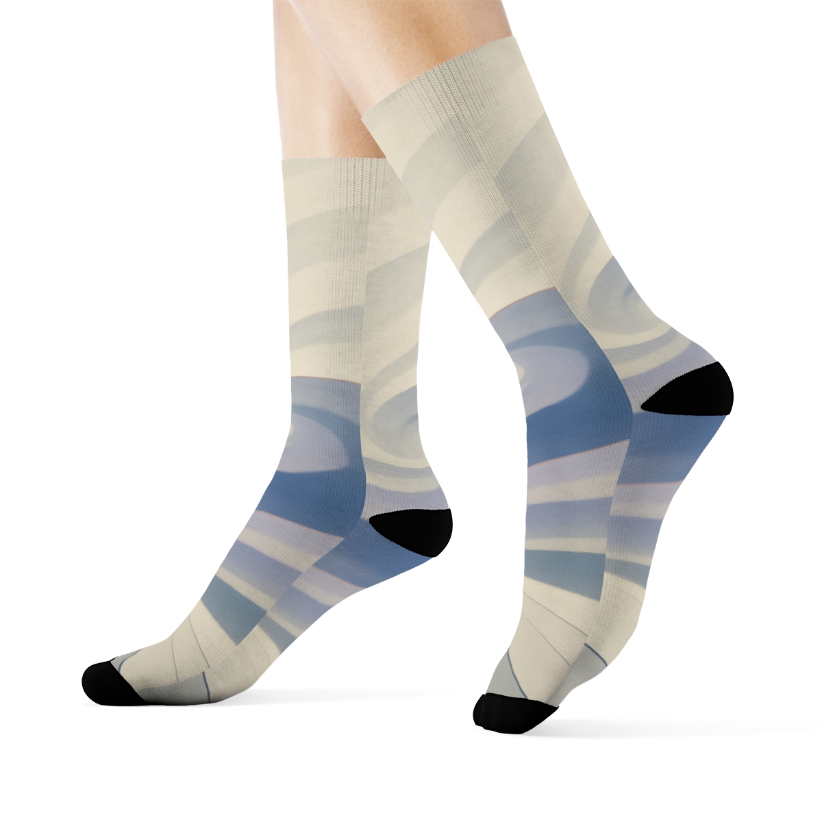 Cloud Shear Wavefront Study trendy colorful socks