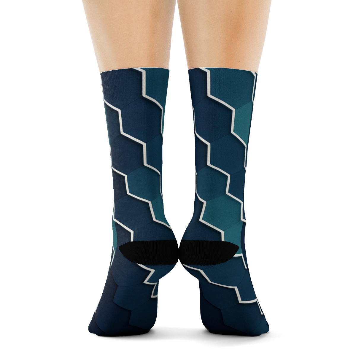 Urban Geometry Knit Socks