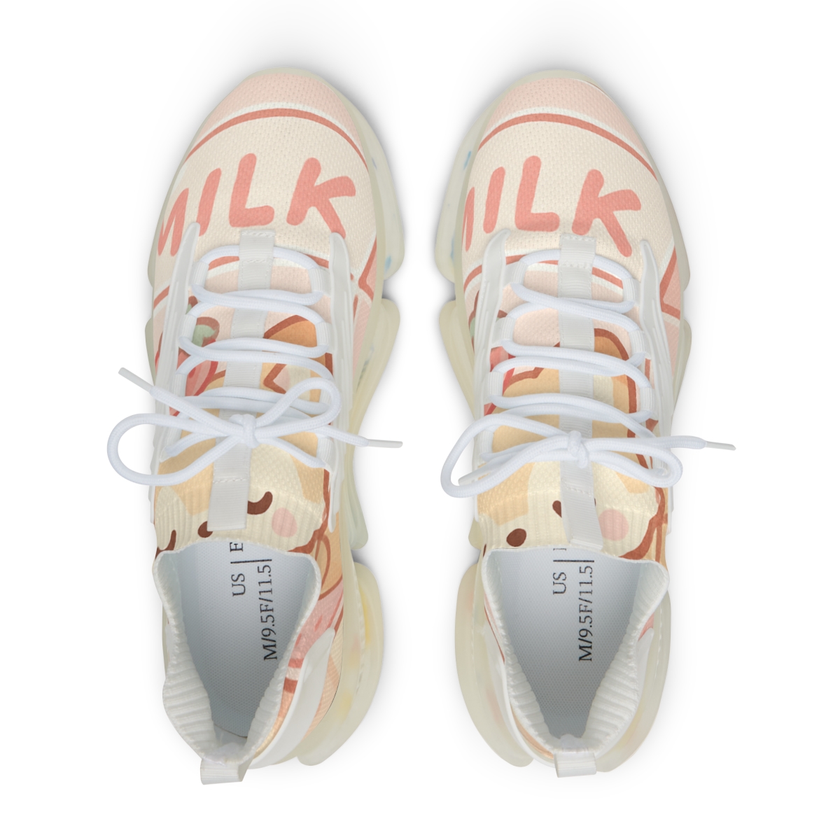 Sleepy Strawberry Milk Fox comfortable running sneakers