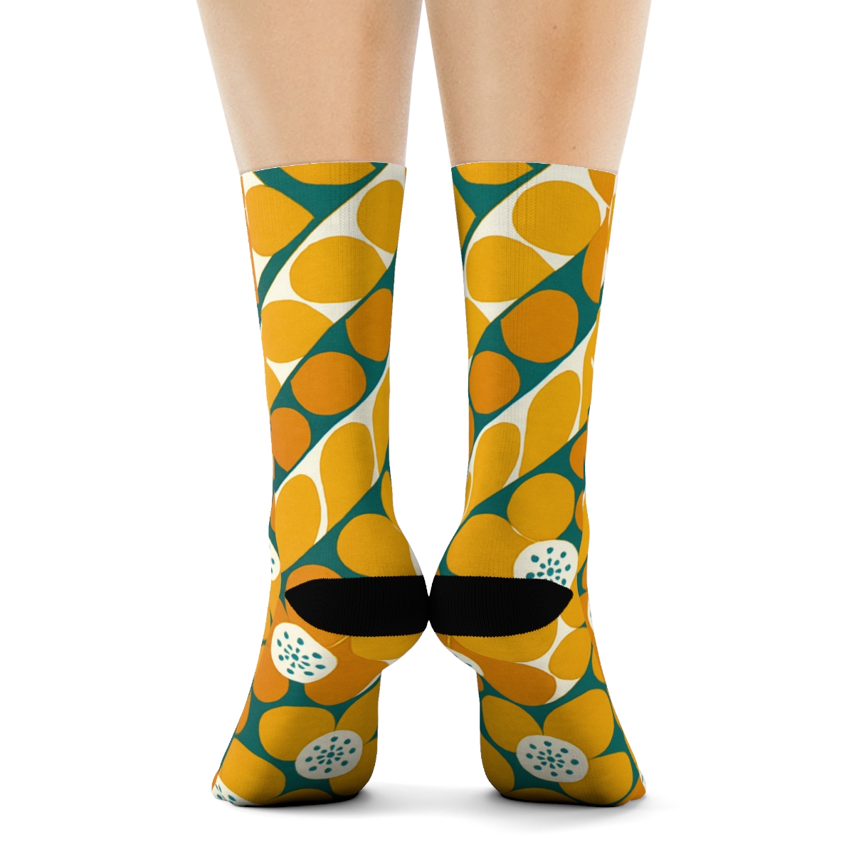 Marigold Microcell Lattice stylish patterned socks