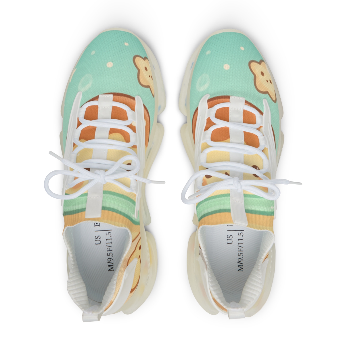 Pastel Planet Pudding Pals personalized athletic sneakers