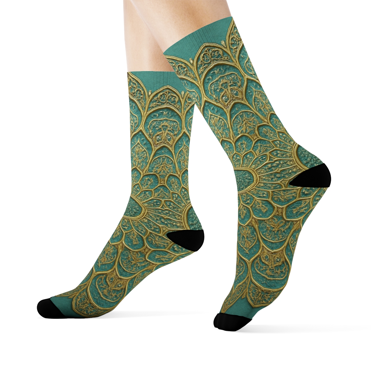 Fractal Ring Bloom warm winter socks