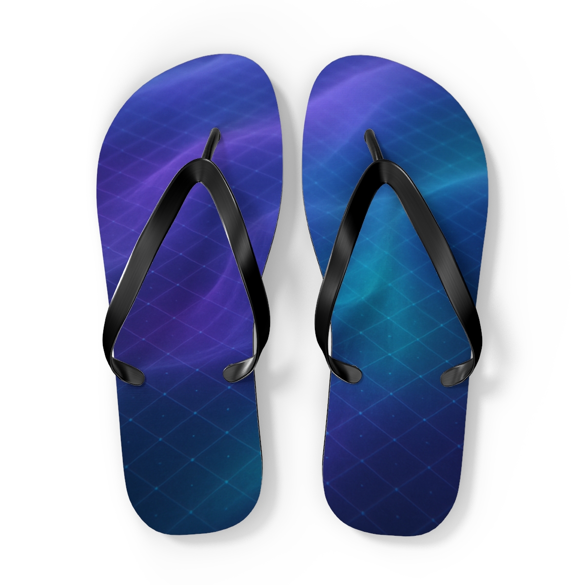 Nebula Grid Moire comfortable casual flip flops
