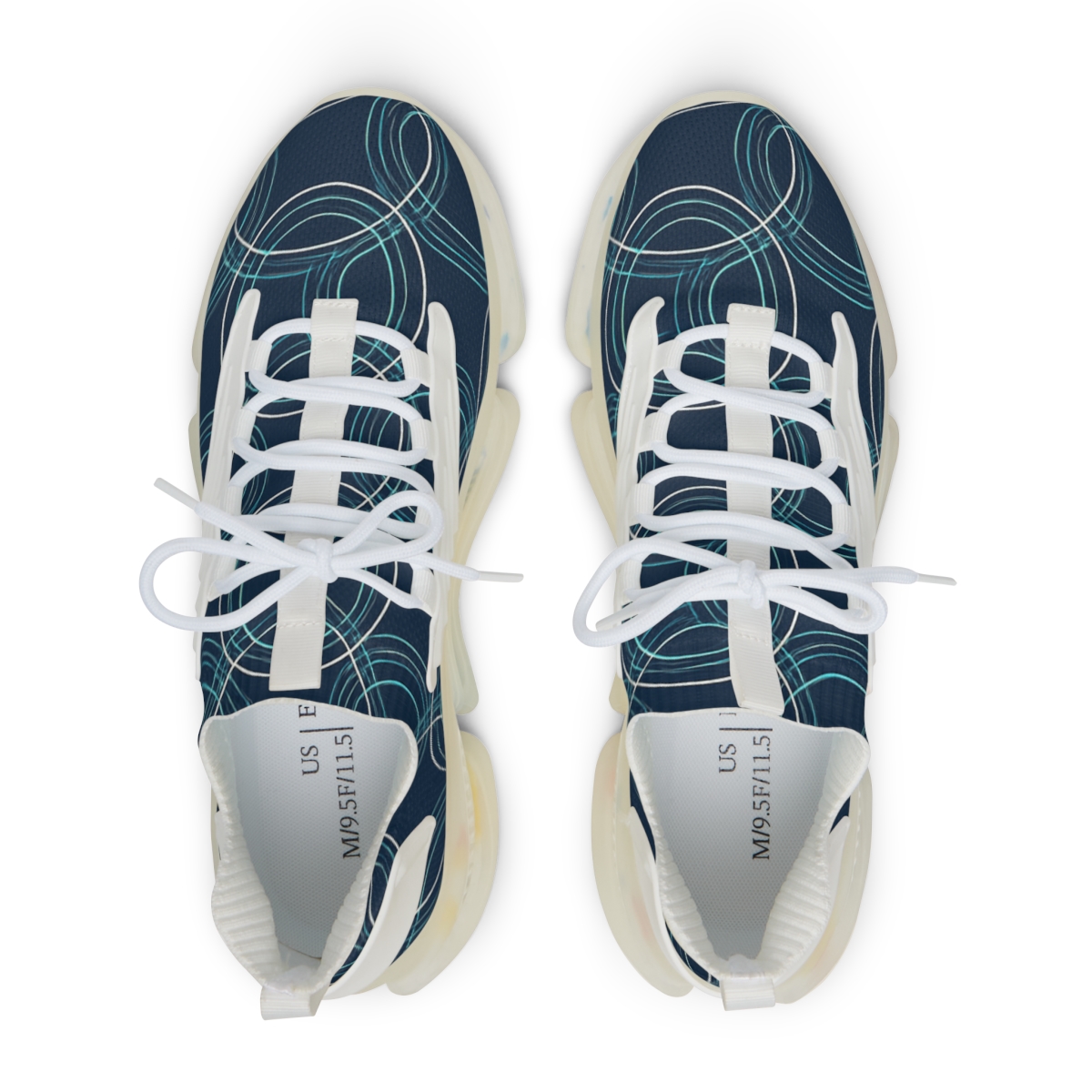 Orbital Grid Phase personalized athletic sneakers