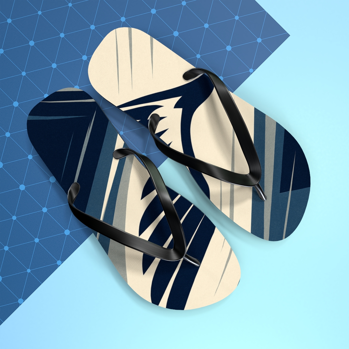 Hawk Wing Vector colorful rubber flip flops