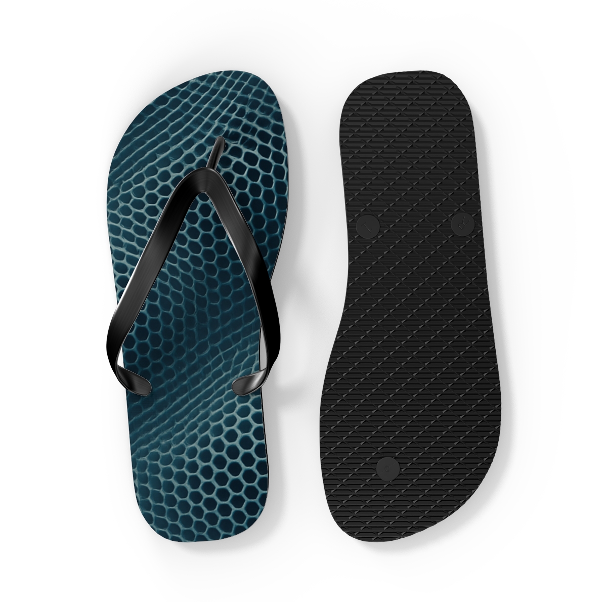 Ocean Wave Mosaic Flip Flops