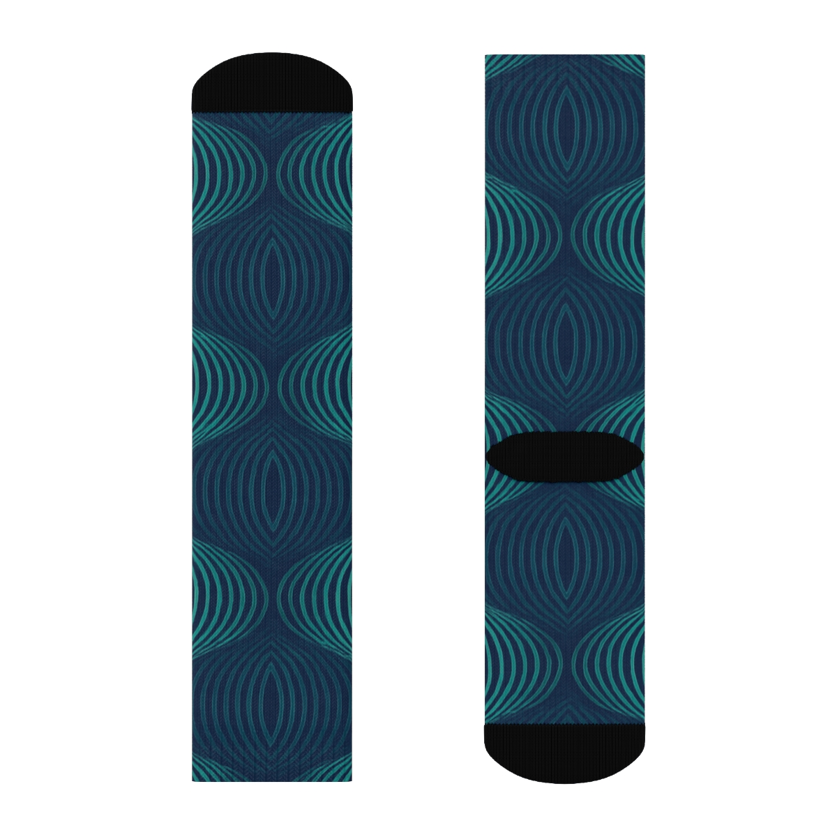 Moire Orbit Weave unique printed sockscustom socks