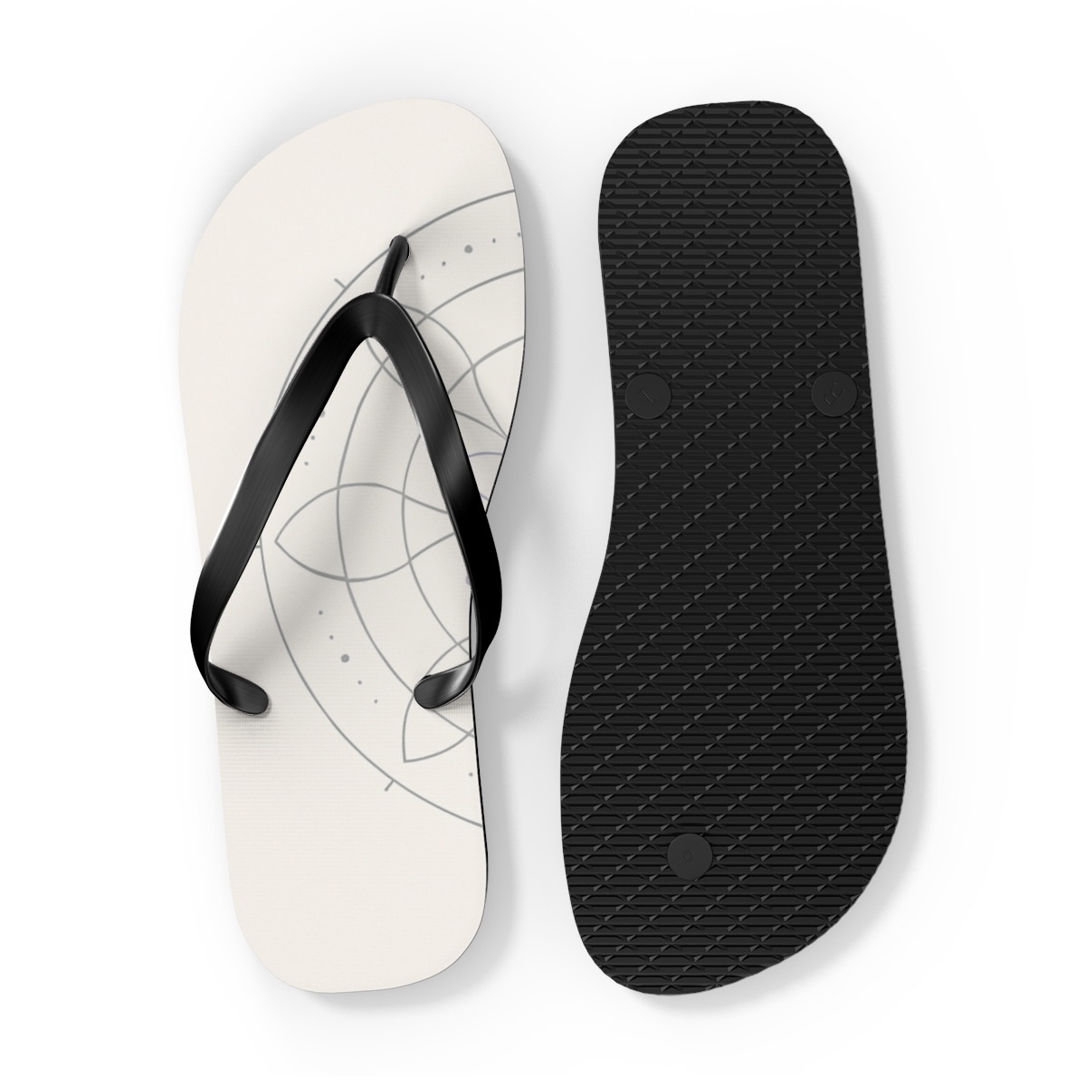Minimal Orbit Petal Diagram stylish summer flip flops