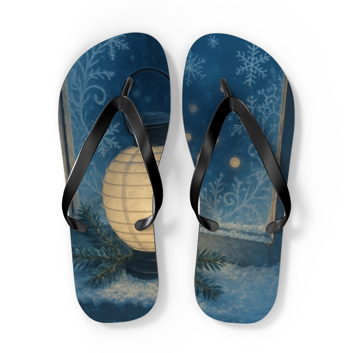 Frost Lantern Starweave custom flip flops