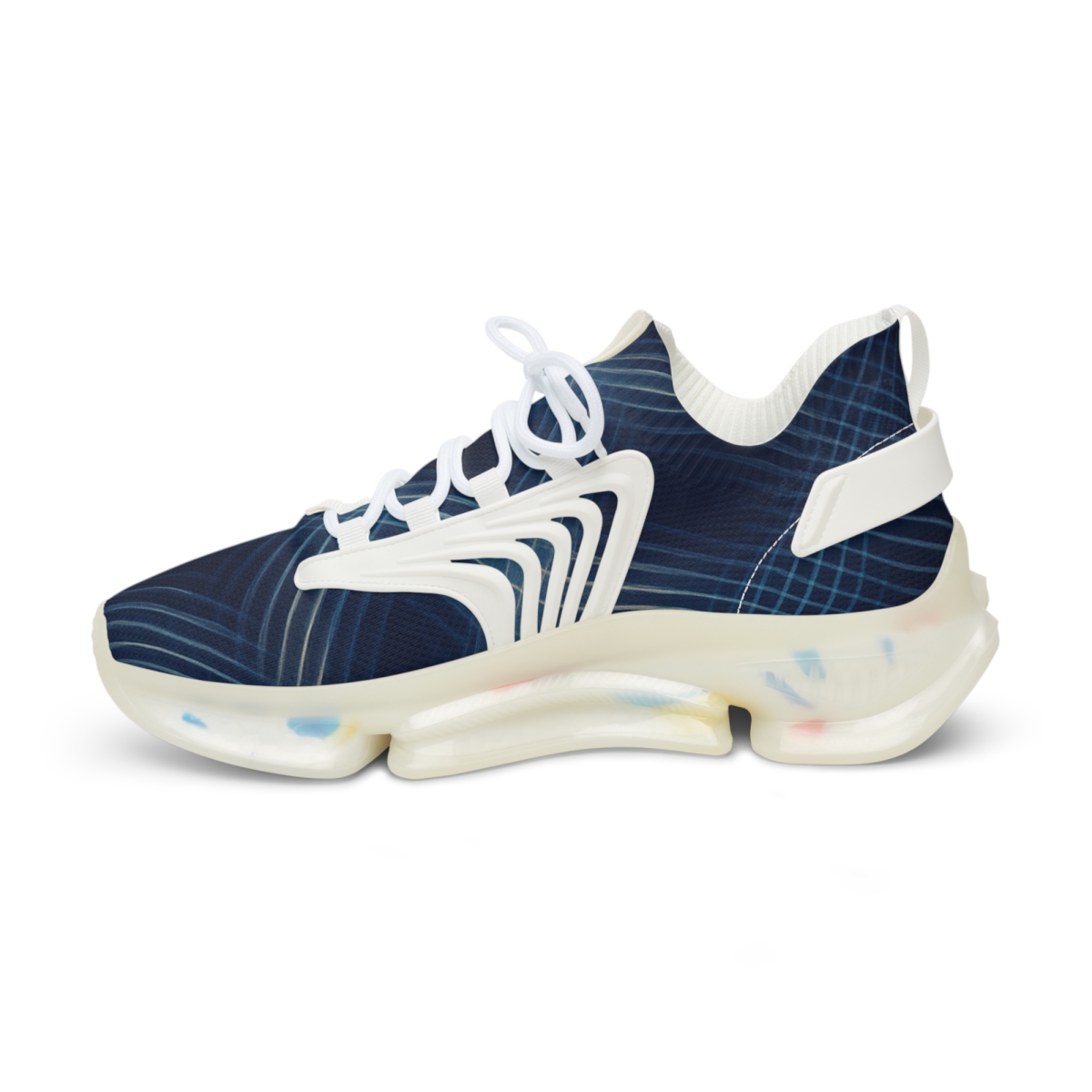 Moire Lattice Interference Weave stylish casual sneakers