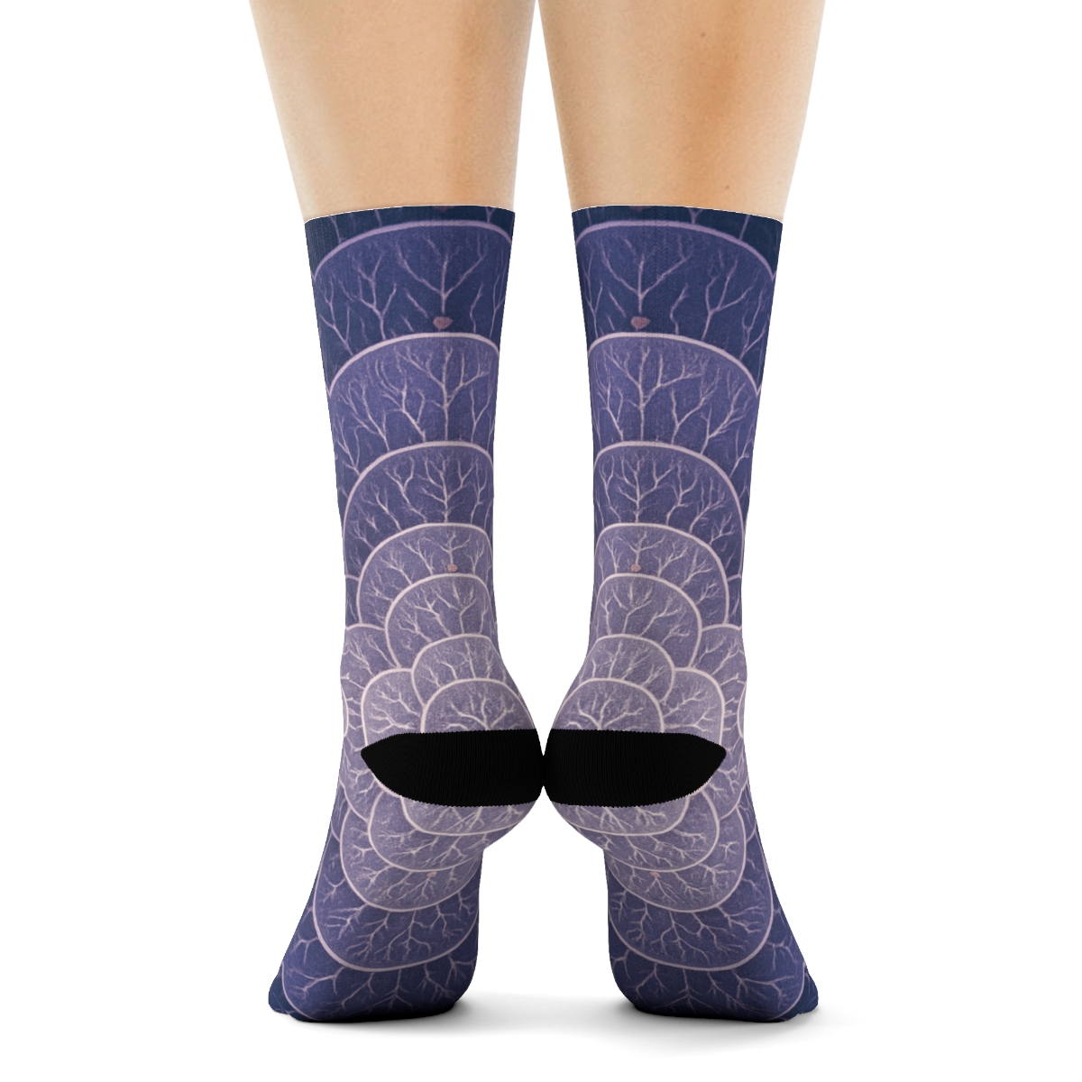 Orchid Vein Halos trendy colorful socks