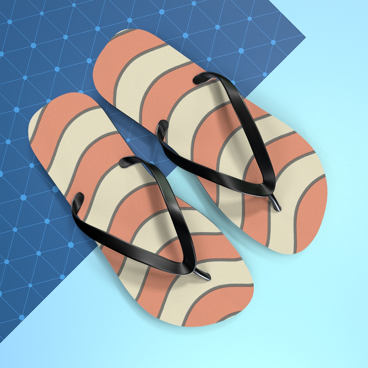 Coral Tide Harmony Flip Flops