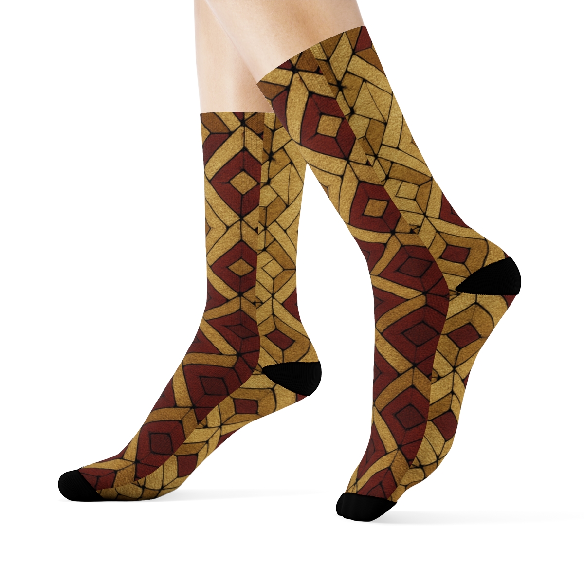 Kite Diamond Tessellation Bloom stylish patterned socks