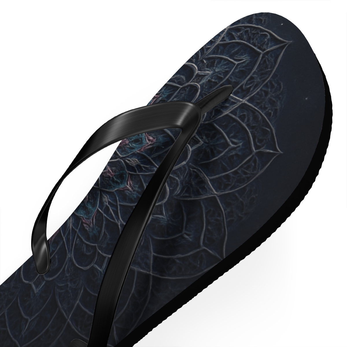 Prismatic Orbit Filigree trendy printed flip flops