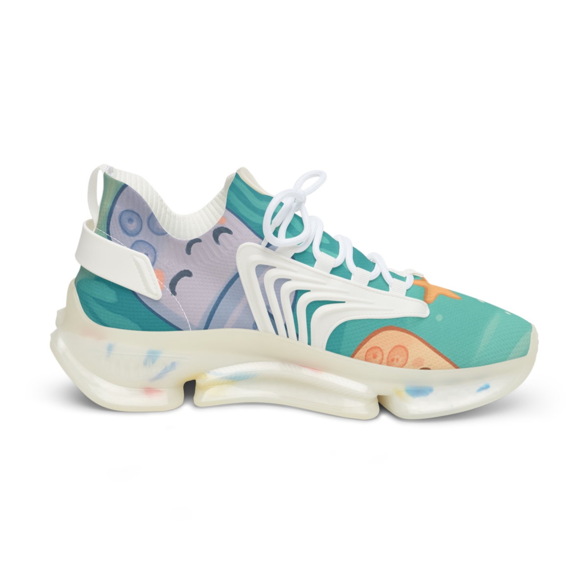 Sleepy Bubble Tea Sea Creatures comfortable running sneakers
