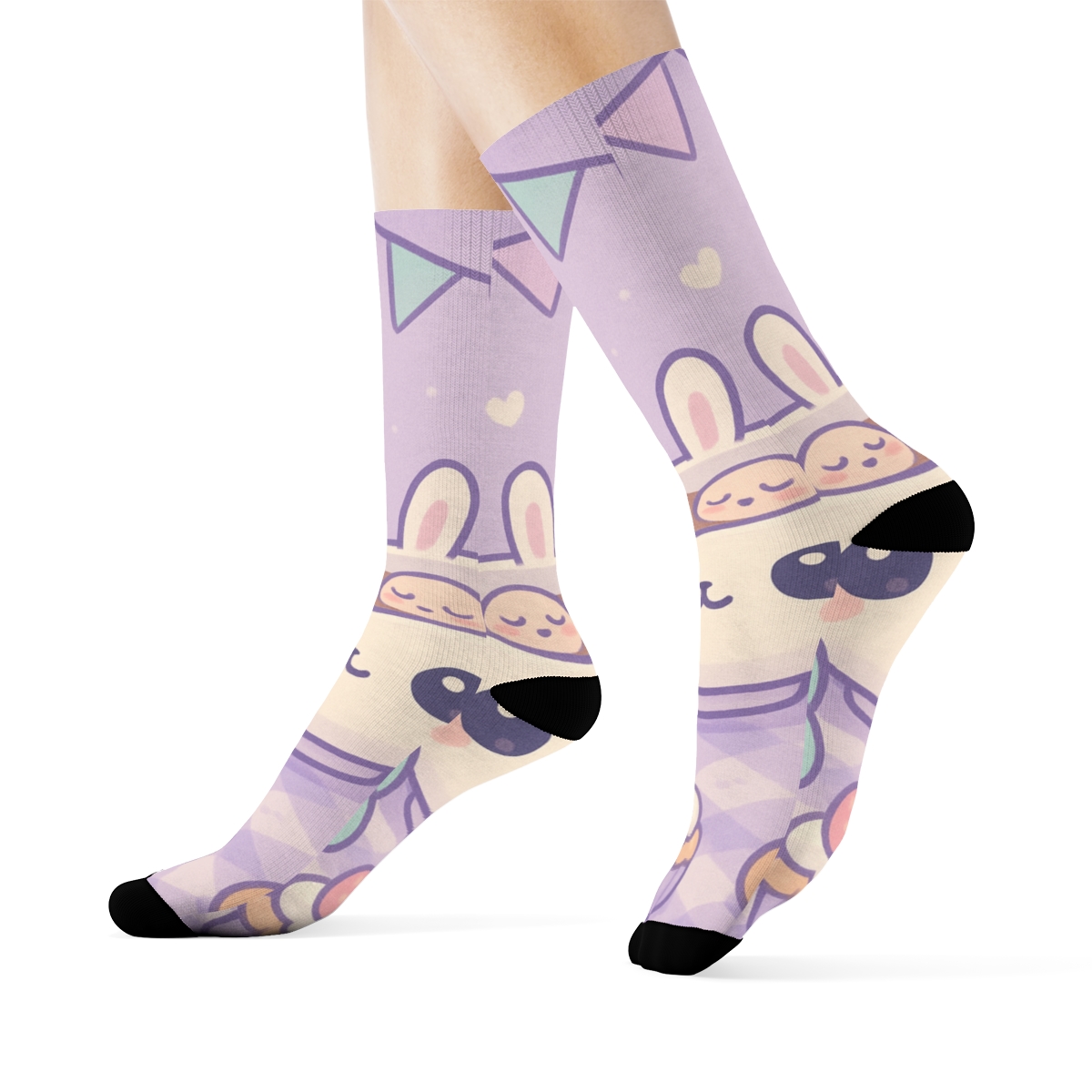 Bubble Tea Bunny Tea Party warm winter socks