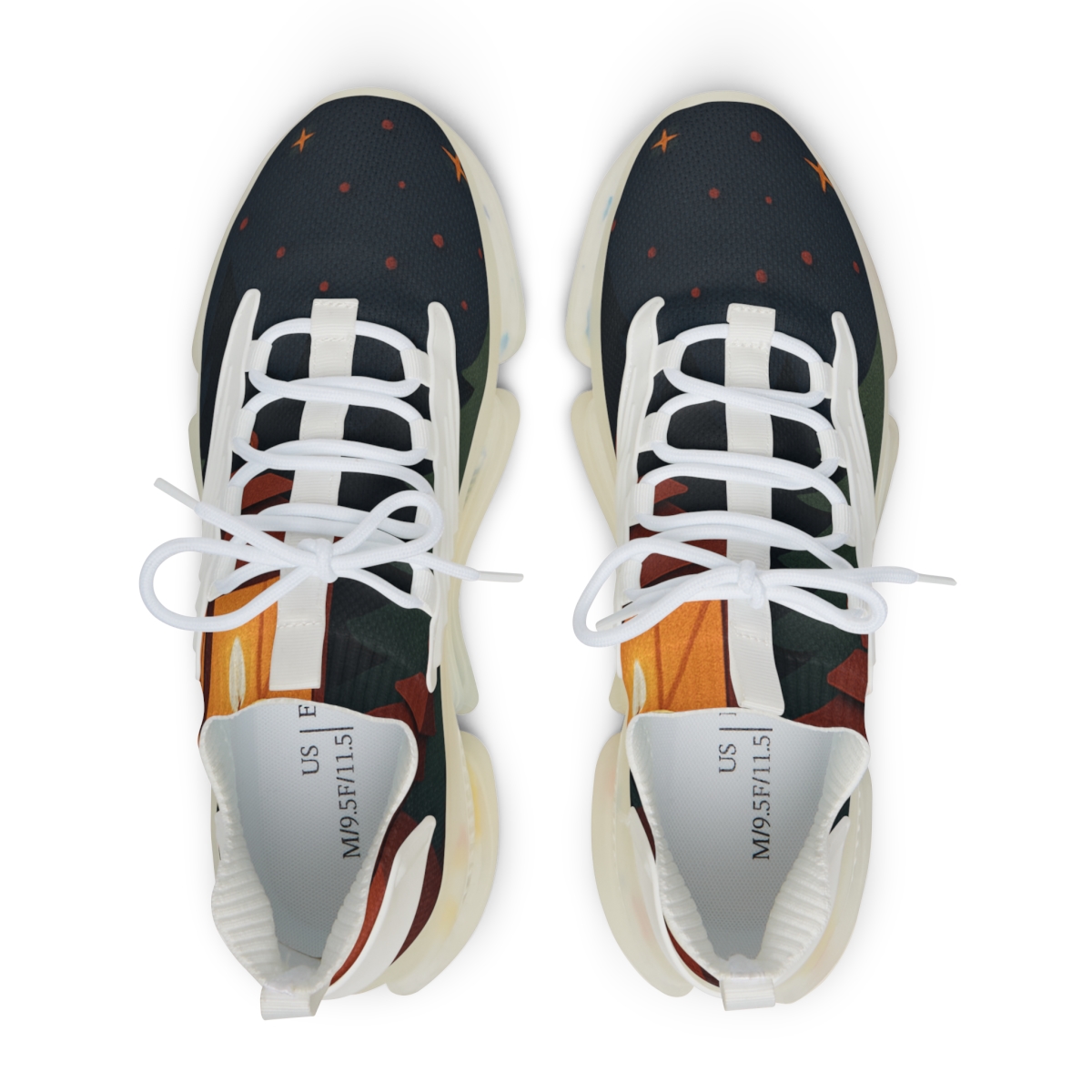 Lanternlit Midwinter Carol Silhouette premium sport sneakers
