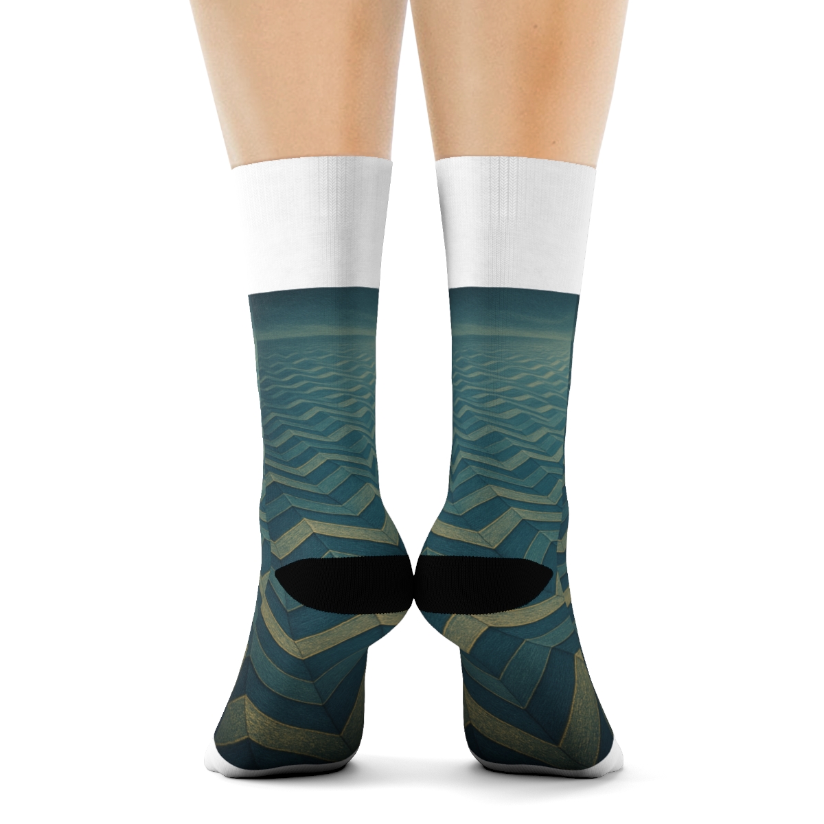 Calm Horizon Chevron Socks