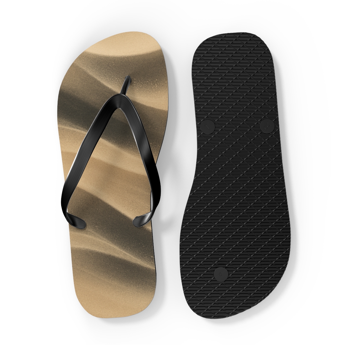 Wind Sculpted Arc Weave unique graphic flip flops