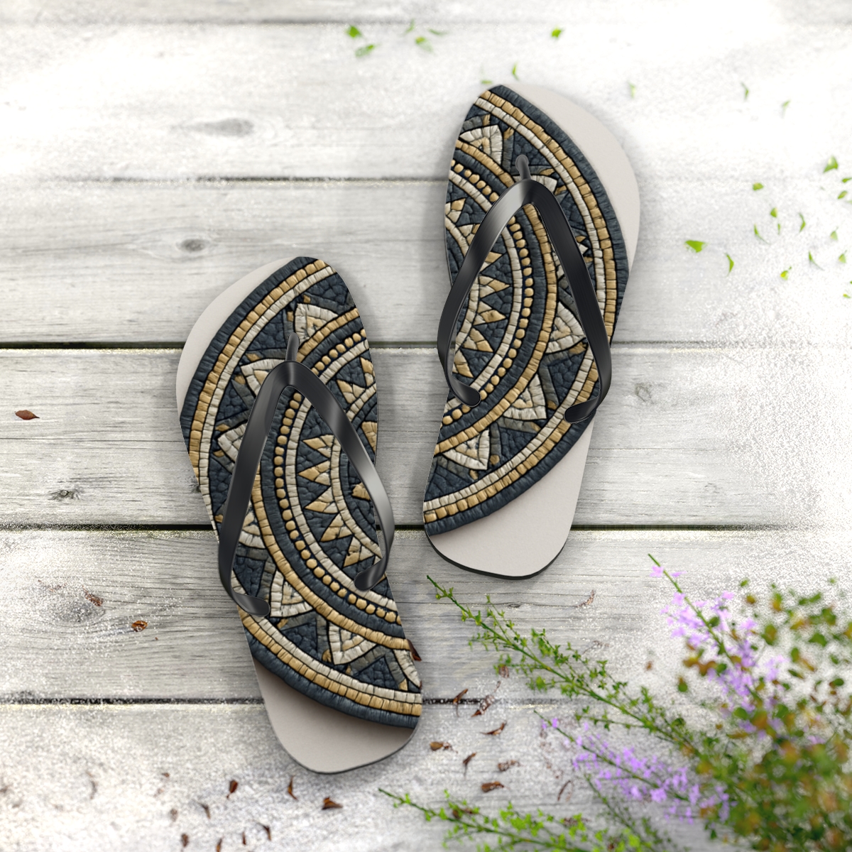 Eclipse Micro Mosaic Wheel stylish summer flip flops