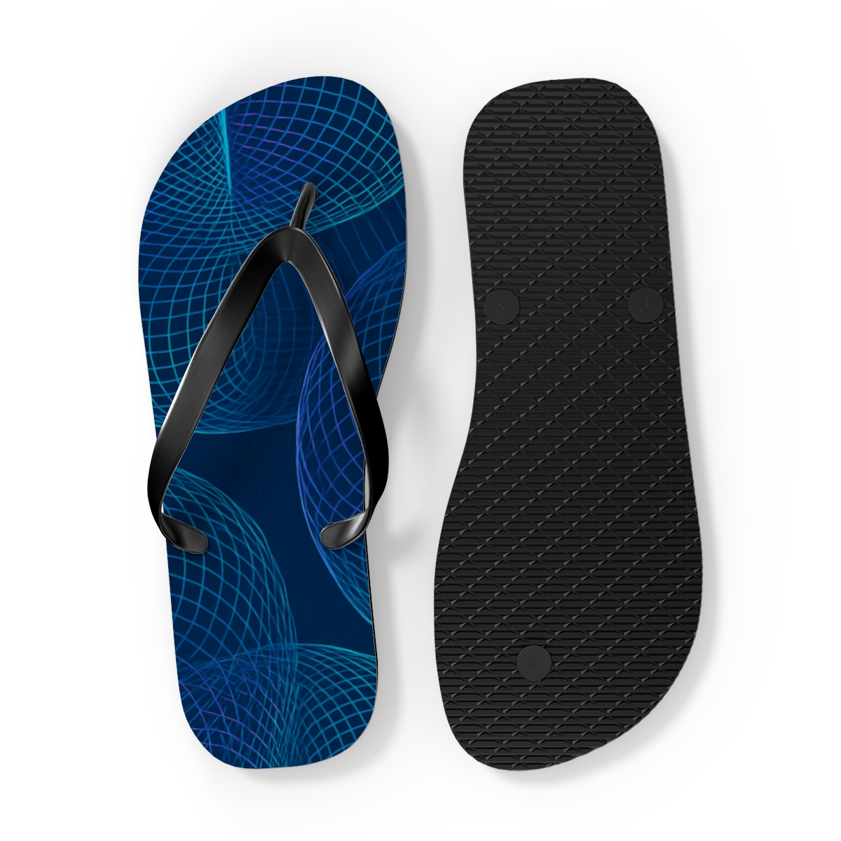 Moire Orbit Interference Cloth trendy printed flip flops