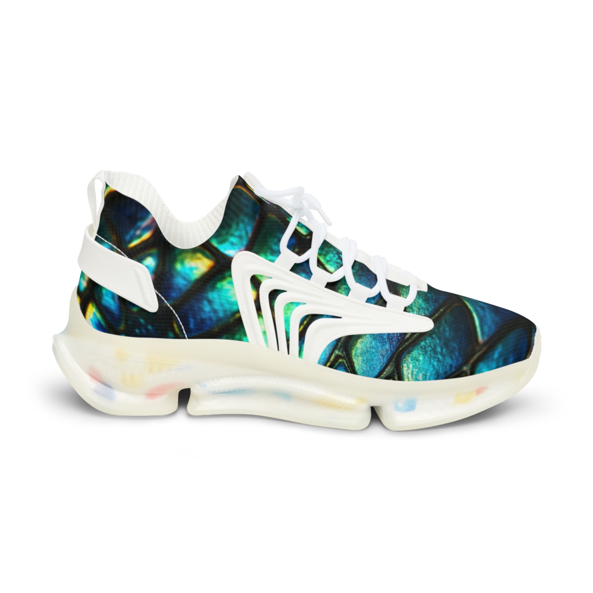 Iridescent Beetle Mosaic trendy fashion sneakers