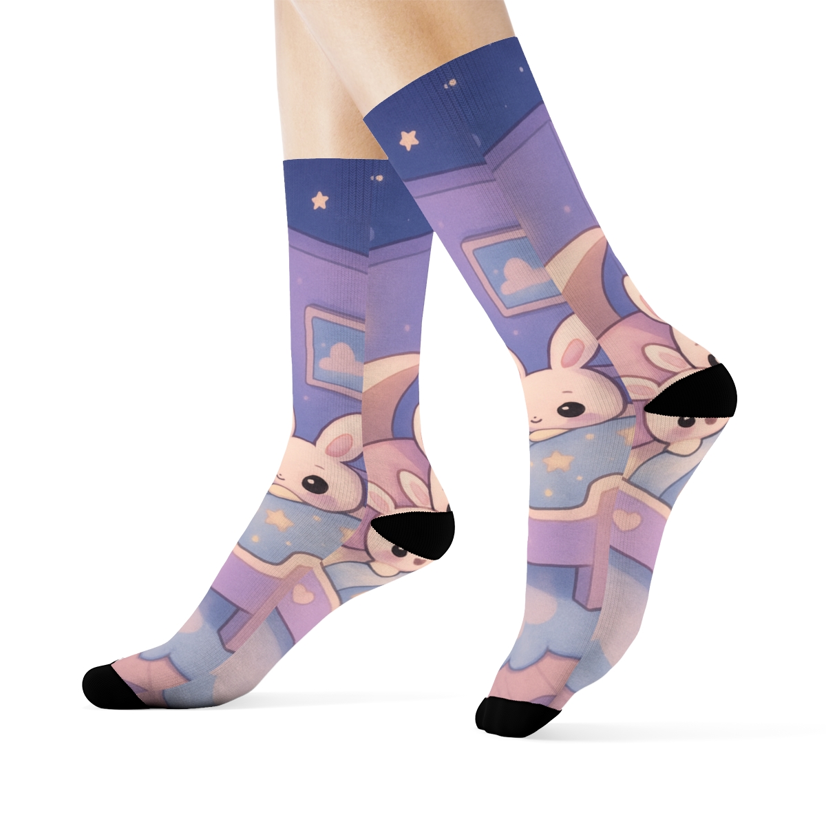 Sleepy Moon Bunny Loft comfortable cotton socks