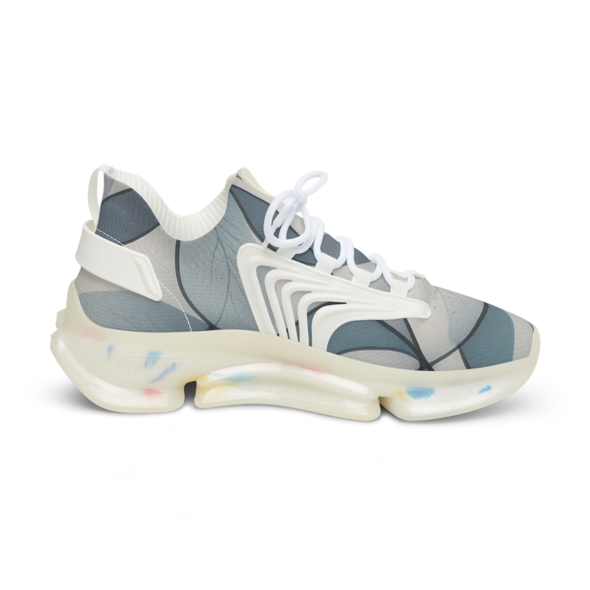 Orchid Fractal Ribbon Weave stylish casual sneakers