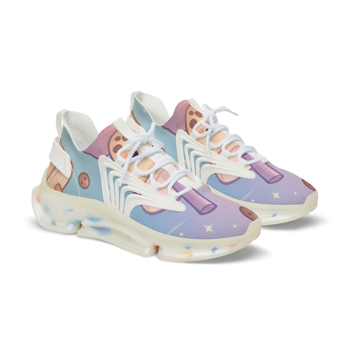 Bubble Tea Asteroid Garden personalized athletic sneakers