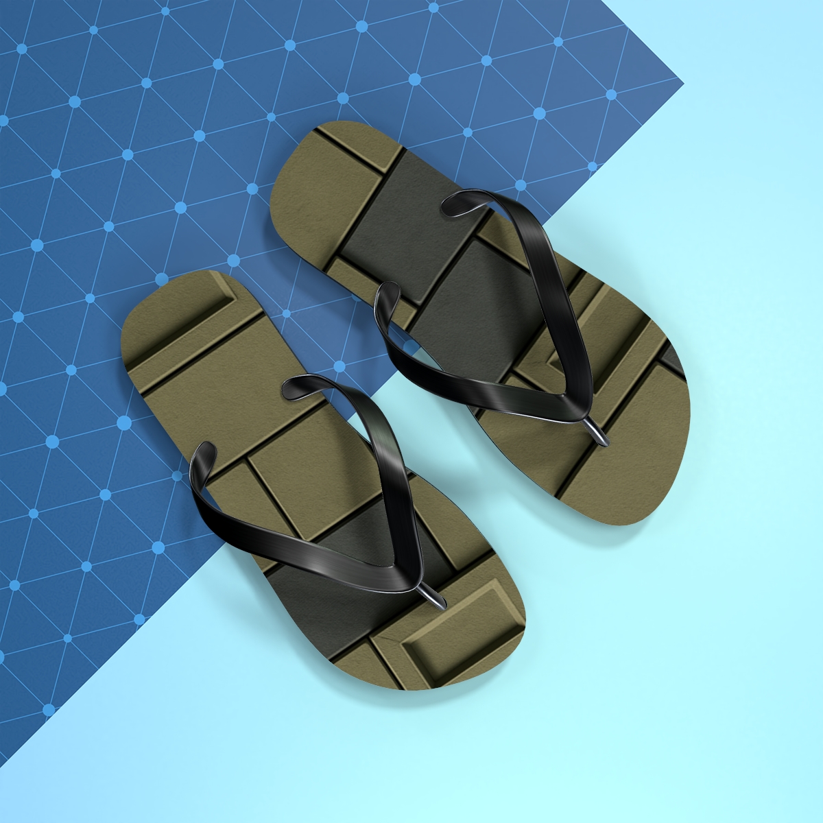 Urban Groove Steps Flip Flops