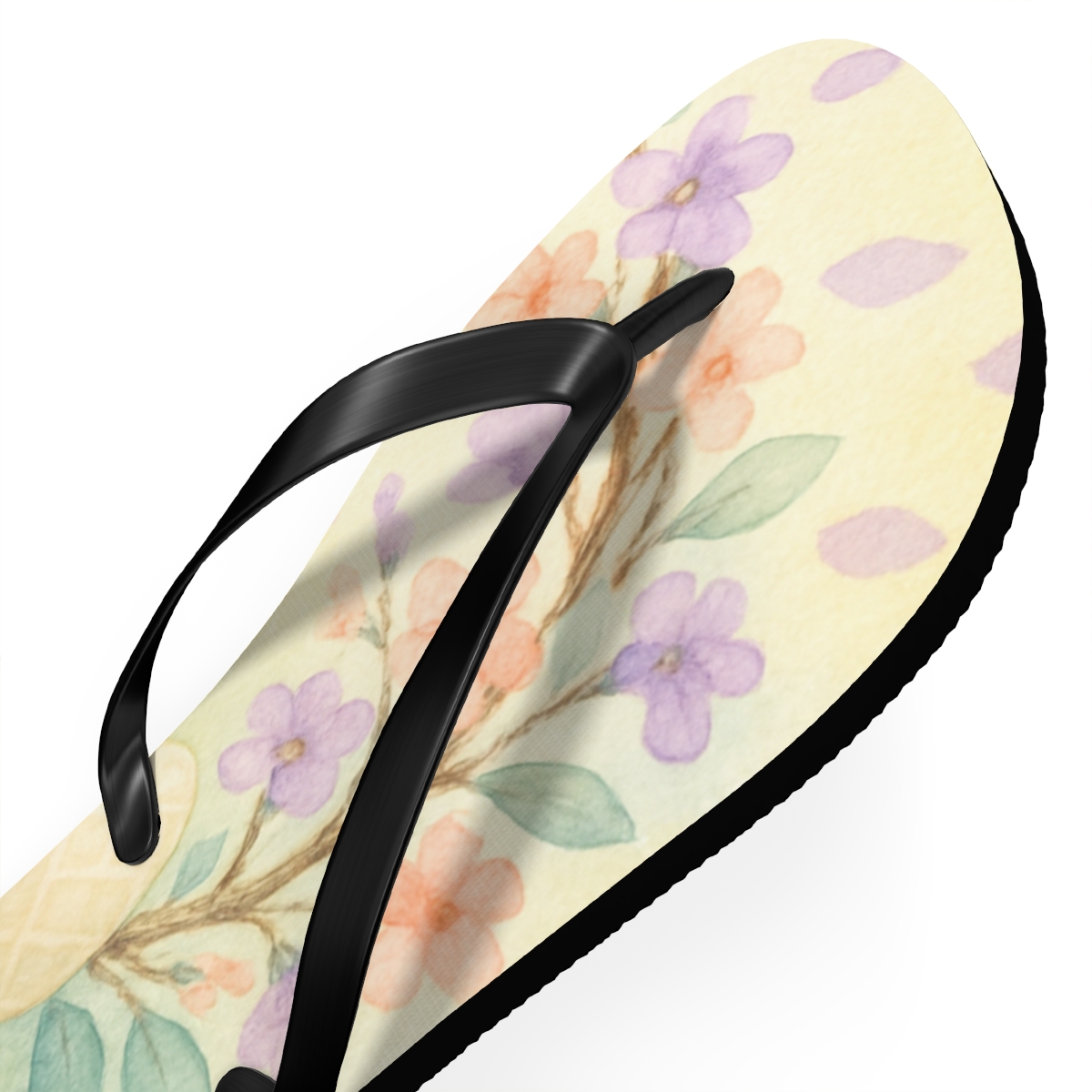 Spring Eggshell Blossom Auroras soft sole flip flops