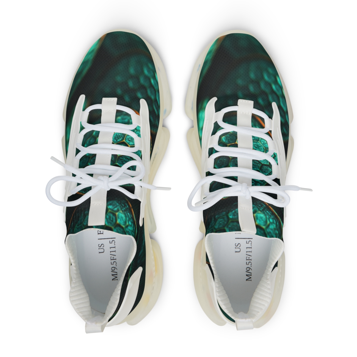 Iridescent Beetle Mosaic stylish casual sneakers
