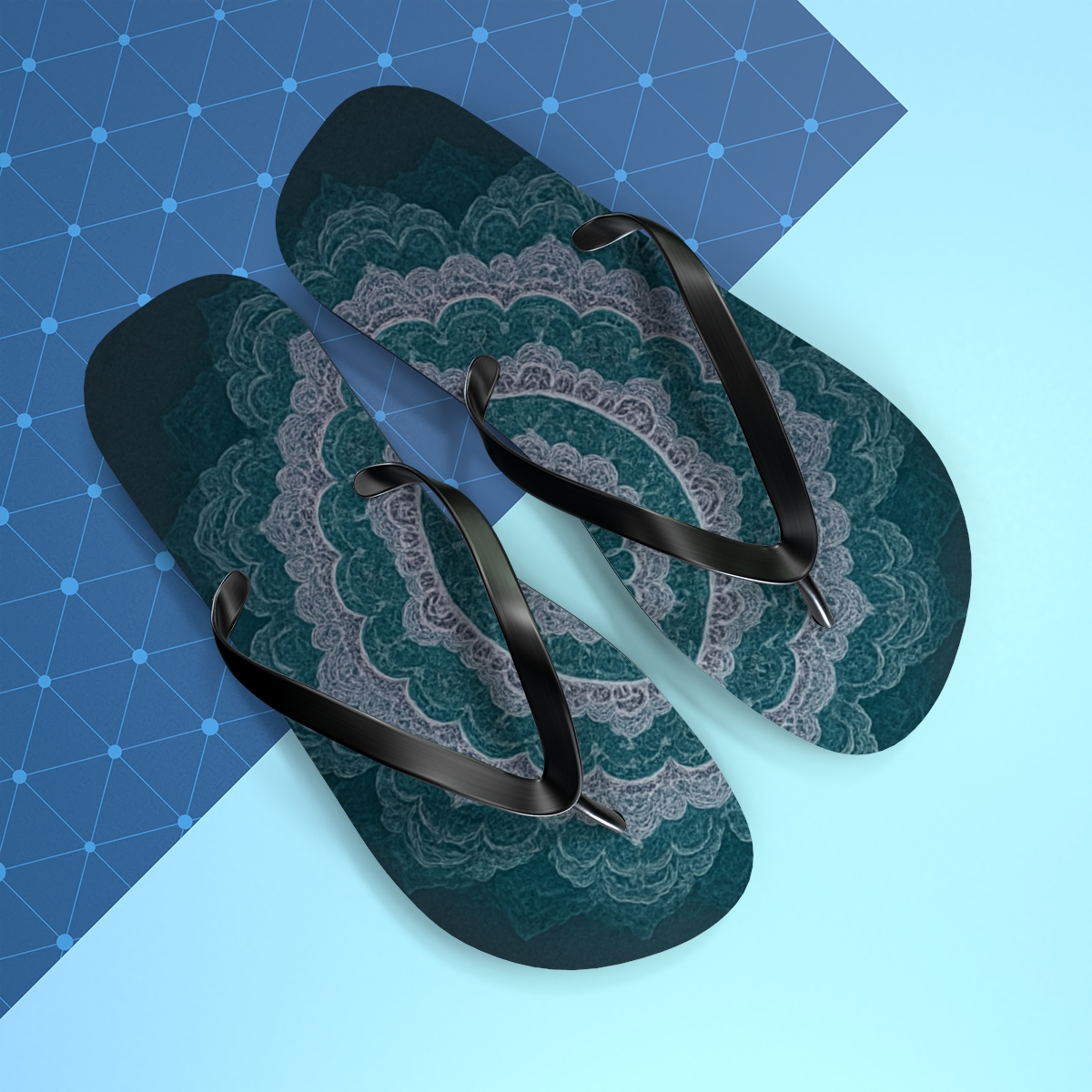 Celestial Wave Harmony Flip Flops