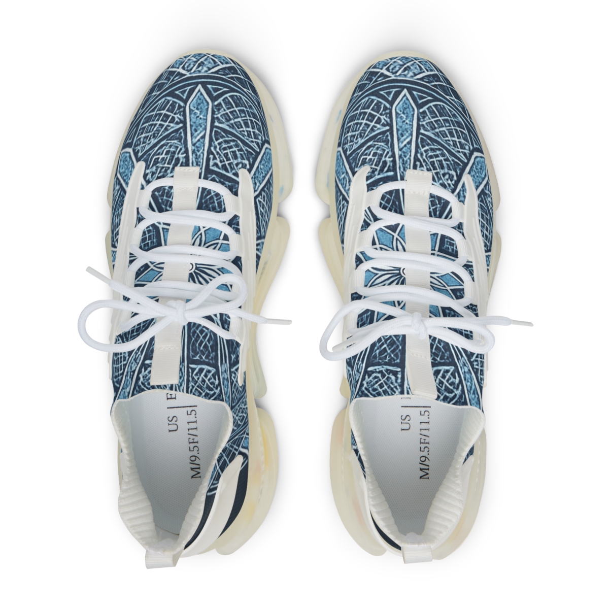 Polar Lattice Halo custom sneakers