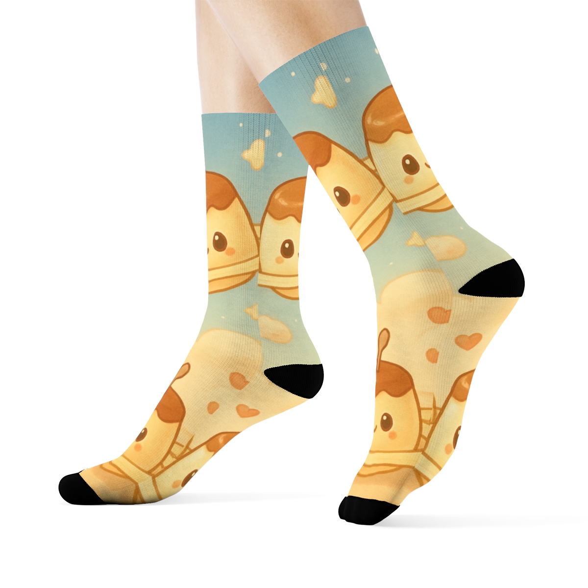 Pastel Planet Pudding Parade designer logo socks