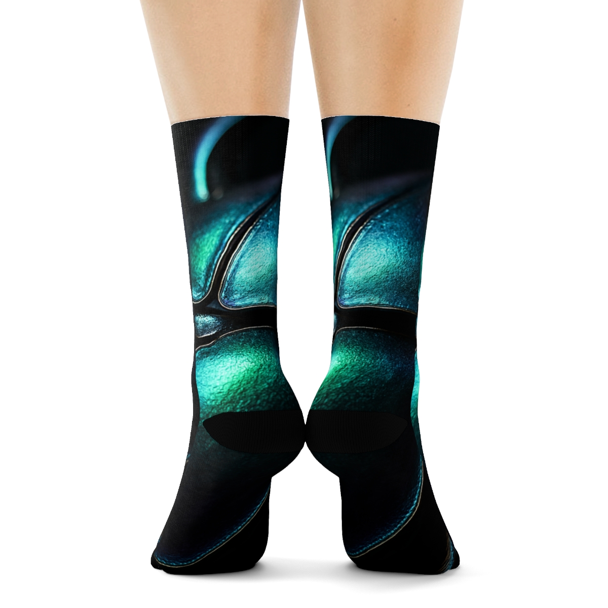 Iridescent Armor Of The Stag Beetle custom socks