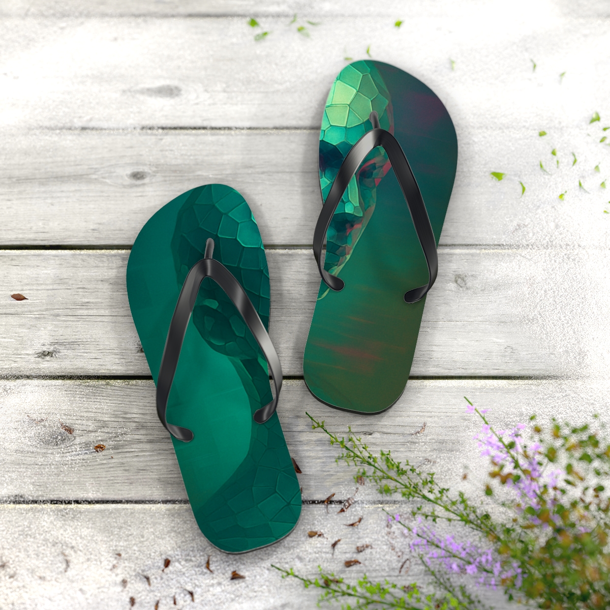 Chameleon Phase Shift Mirage soft sole flip flops
