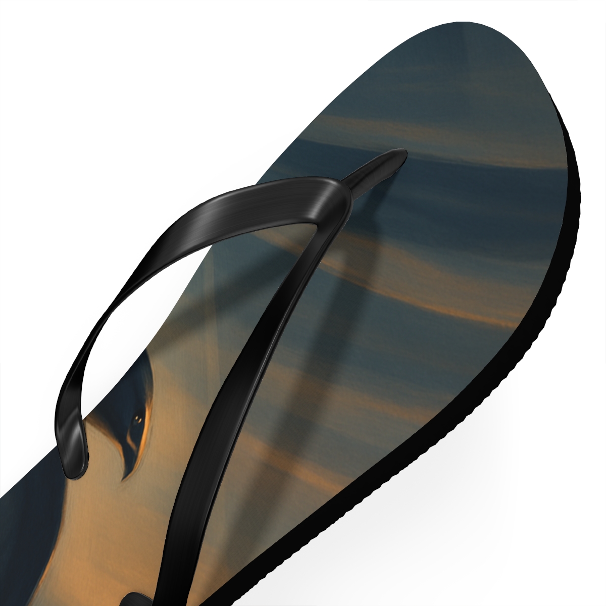 Hawksweep Thermal Pattern unique graphic flip flops