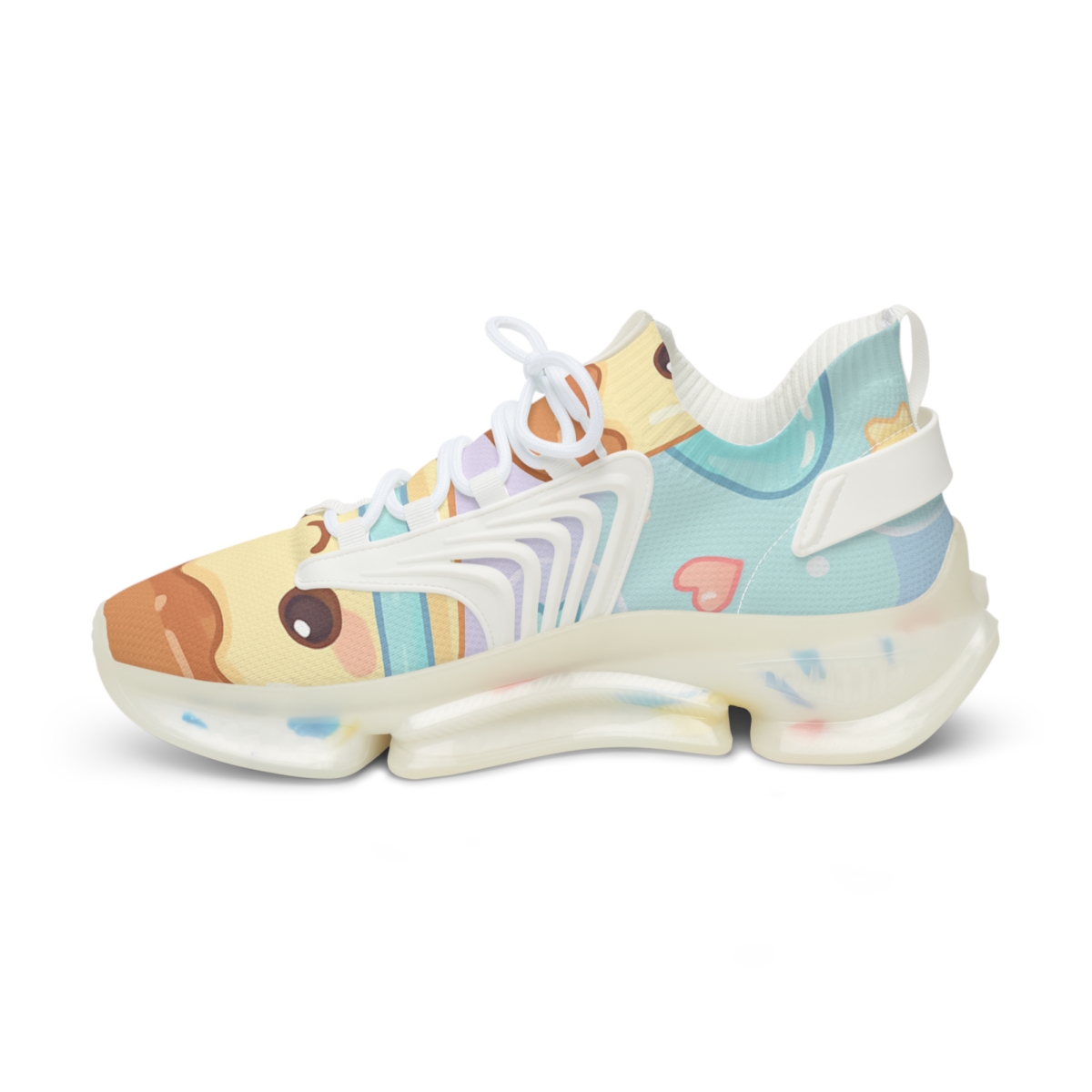 Pastel Planet Pudding Pals unique printed sneakers