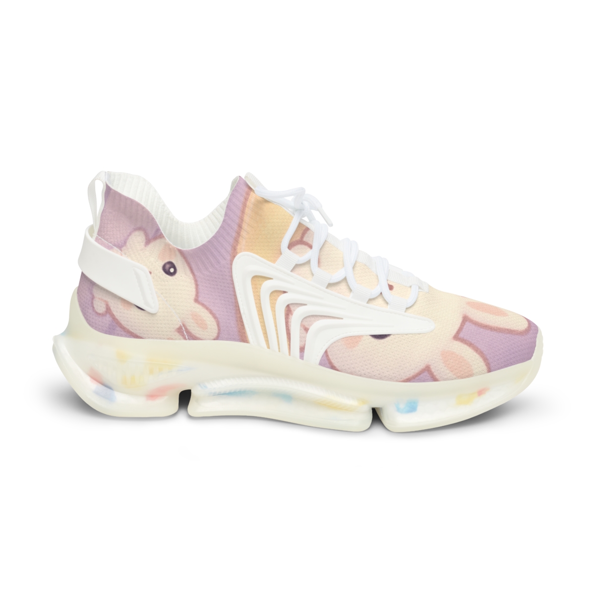 Moonlit Marshmallow Bunnies premium sport sneakers