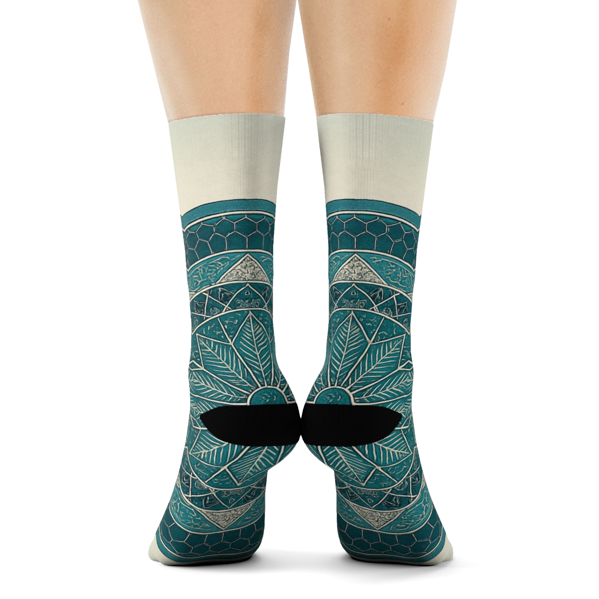 Lattice Pulse Rosette designer logo socks