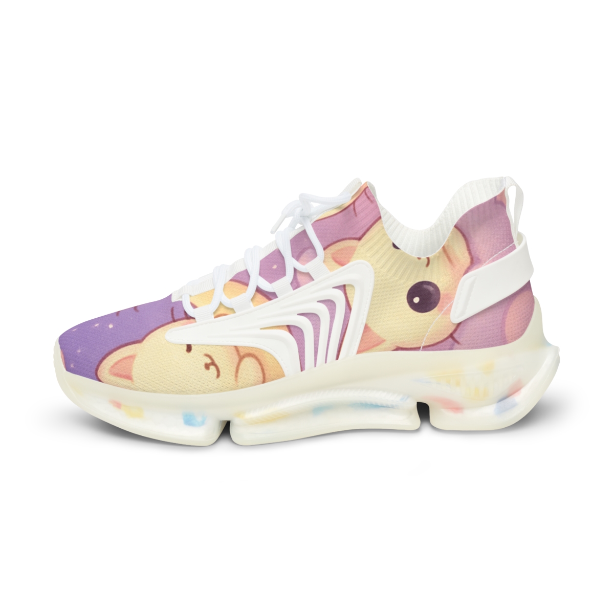 Cotton Candy Moon Kittens unique printed sneakers