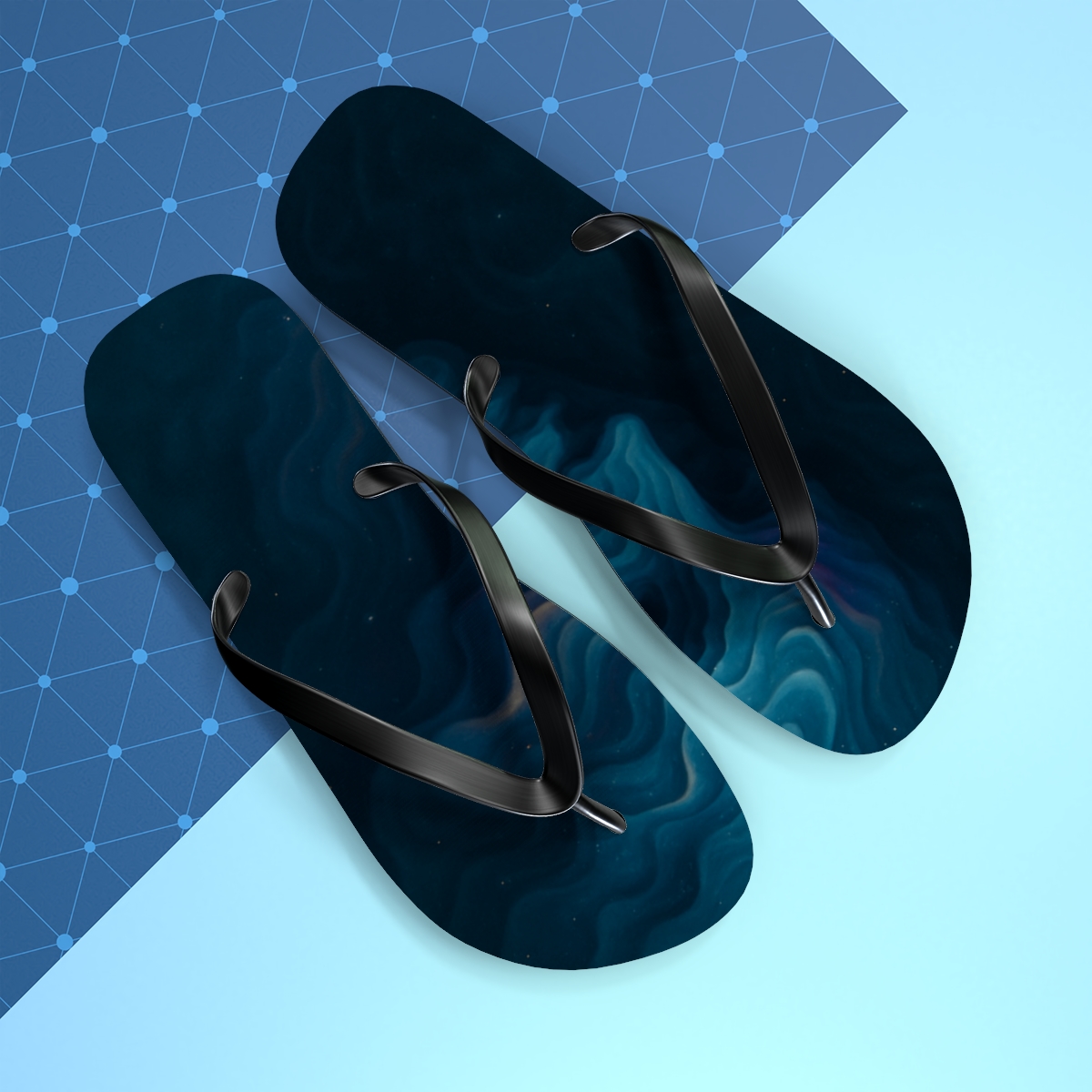 Chromatophore Pulse Of The Cuttlefish soft sole flip flops