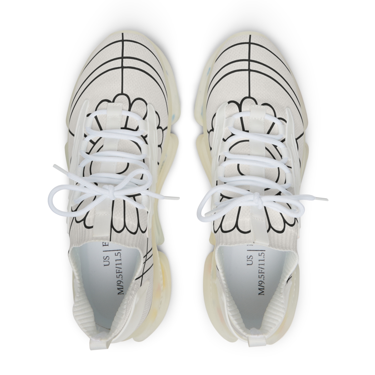 Minimal Eclipse Lattice Rosette comfortable running sneakers