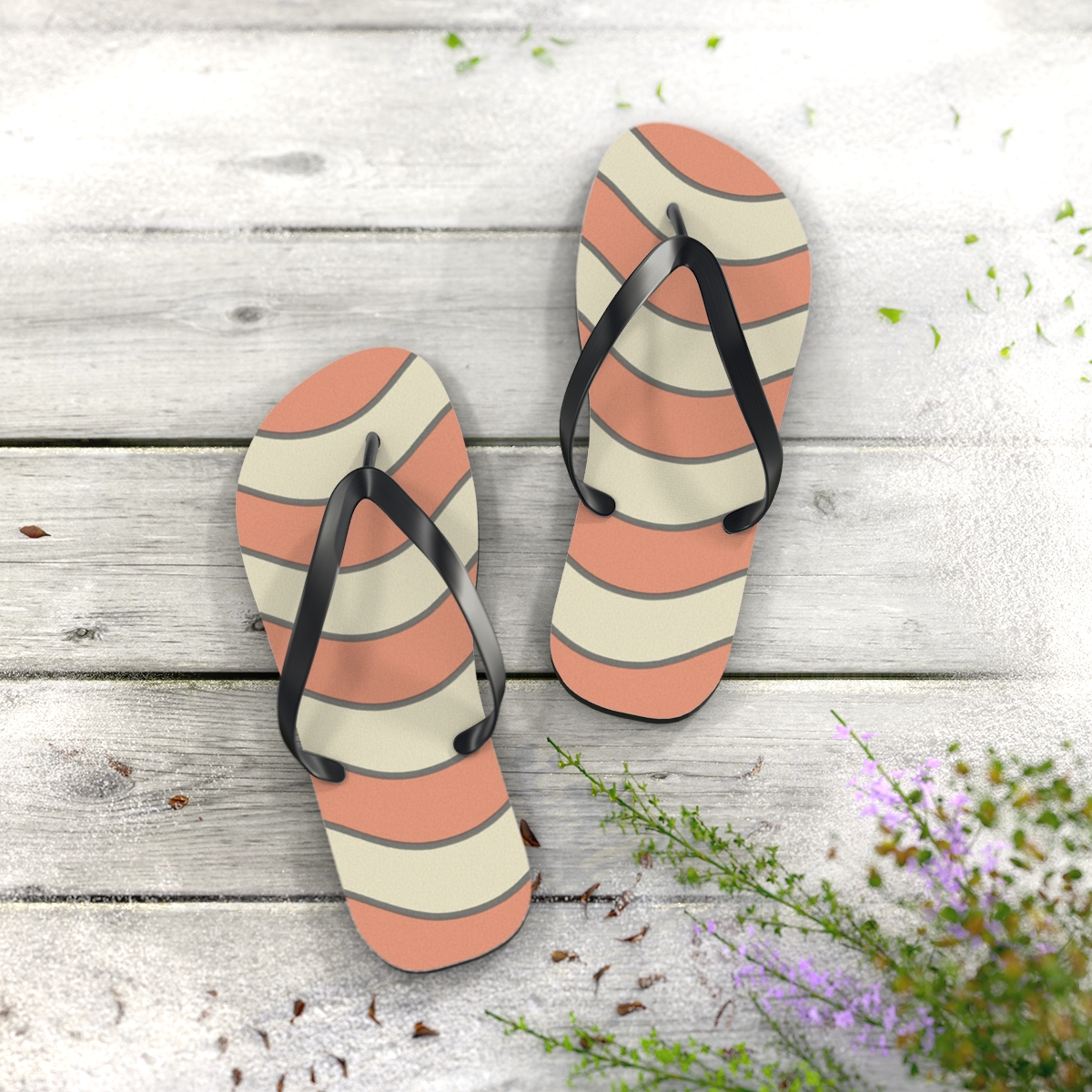 Coral Tide Harmony Flip Flops