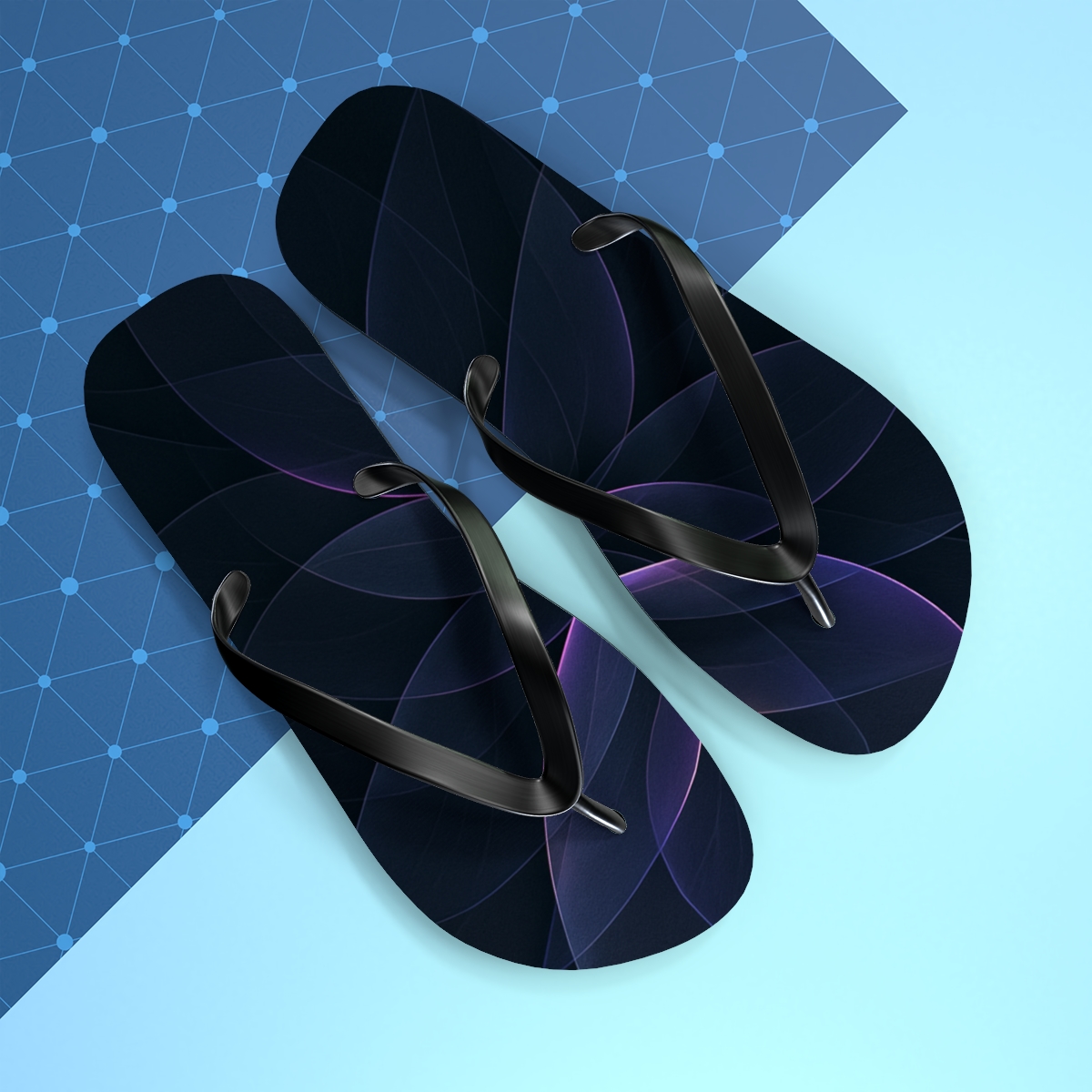 Orchid Petal Circuit Weave custom flip flops