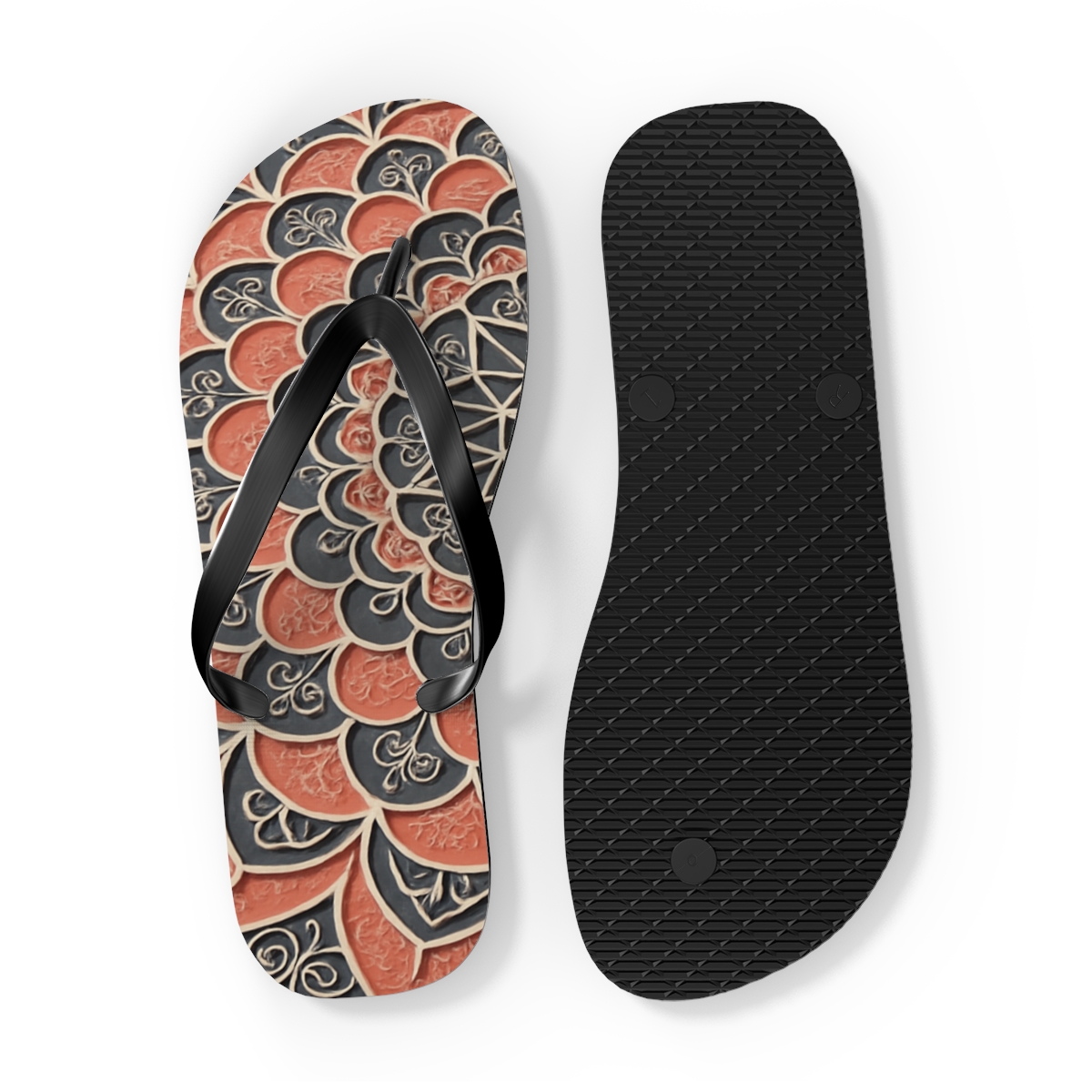 Coral Bloom Harmony Flip Flops