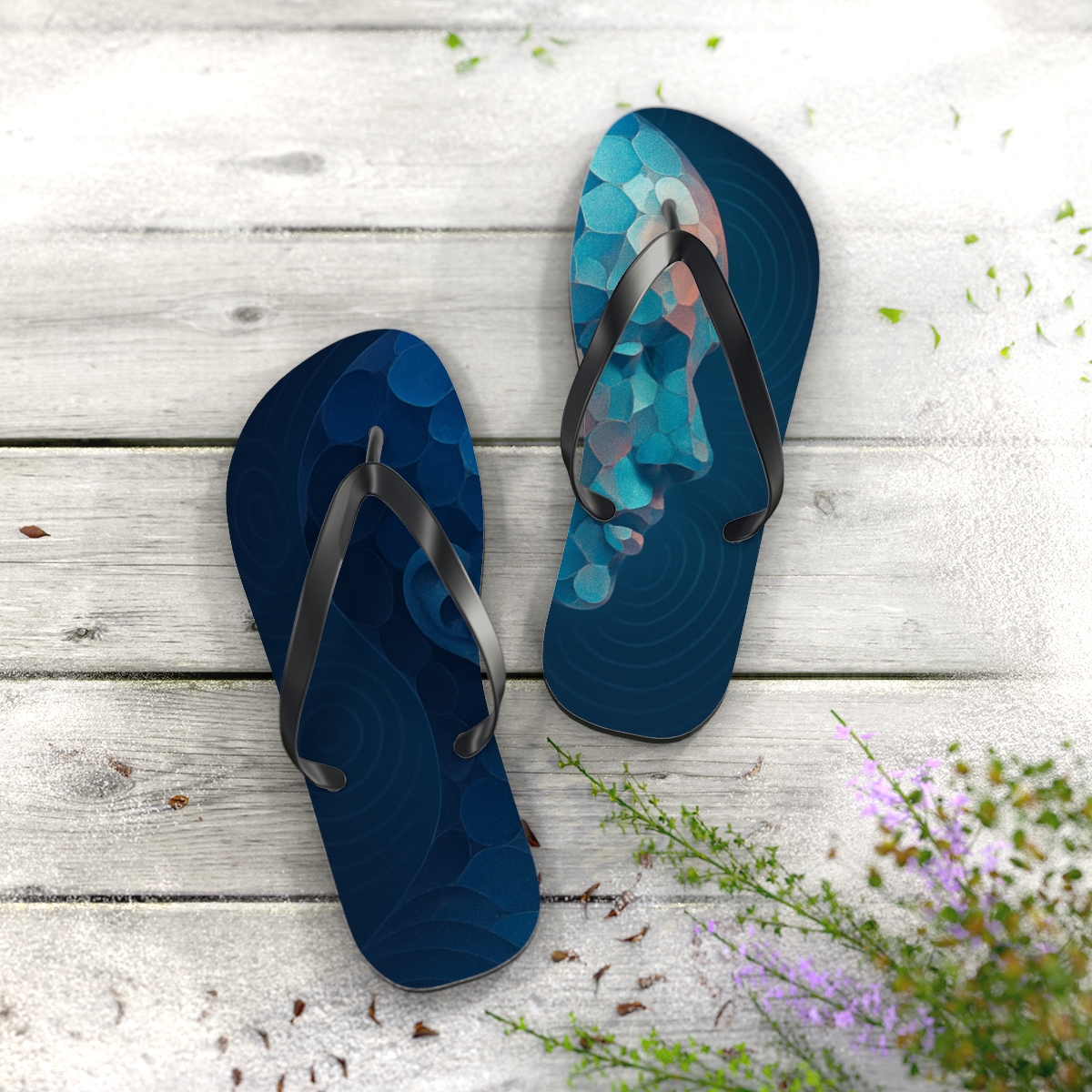 Chromatophore Mirage stylish summer flip flops