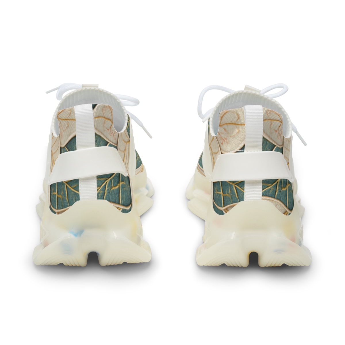 Camellia Fractal Medallion stylish casual sneakers