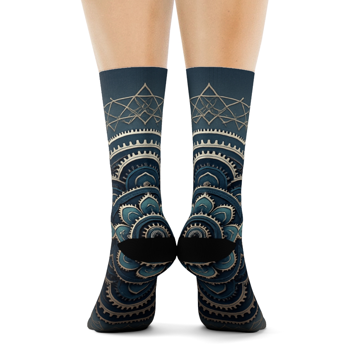 Clockwork Rosette Constellation trendy colorful socks